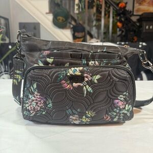 Lug Samba XL Multicolor Floral Quilted Crossbody Bag